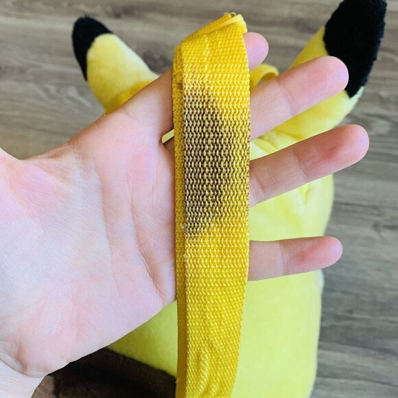 Vintage 1999 Pokemon Pikachu Backpack Fat 12" Plush by Nintendo RARE - Picture 12 of 13